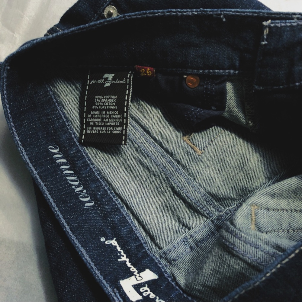 7 For All Mankind Rhinestones Roxanne Jeans - Picture 7 of 8